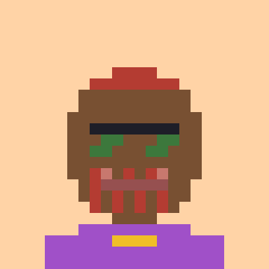 Cryptopunks-Porträt von Sizing